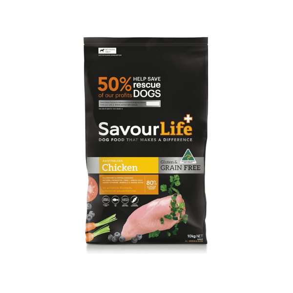 SavourLife Australian Grain-Free Chicken for Adult Dogs 10kg Premium Dog Food