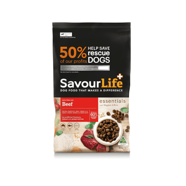 SavourLife Essentials Beef Dog Food for Adults 15kg