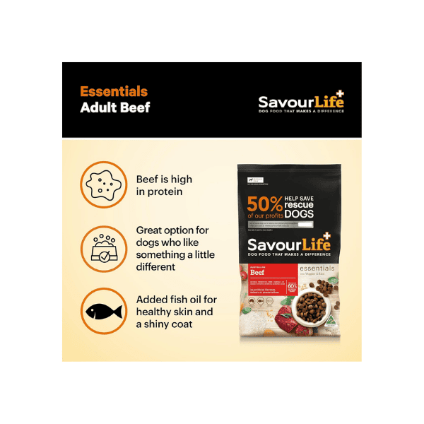 SavourLife Essentials Beef Dog Food for Adults 15kg