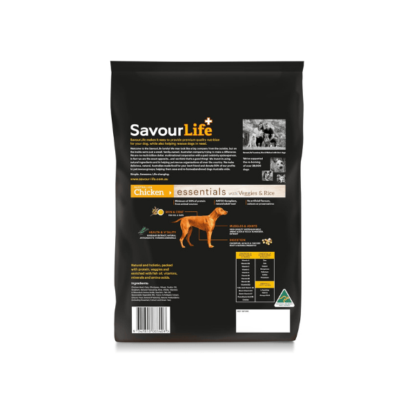 SavourLife Essentials Chicken Adult Dog Food 3kg Bag