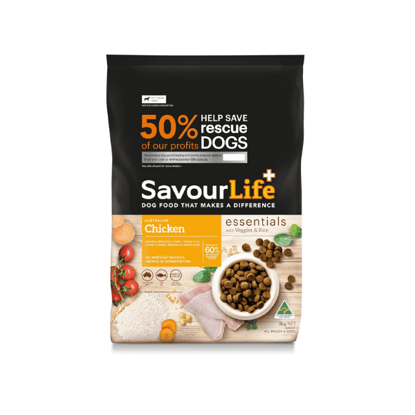 SavourLife Essentials Chicken Adult Dog Food 3kg Bag