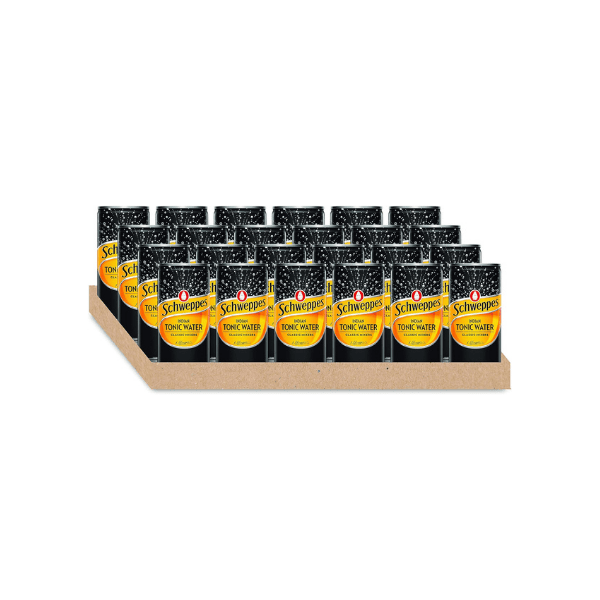 Schweppes Tonic Water 24-Pack 200ml Bottles Perfect for Cocktails & Refreshing Drinks