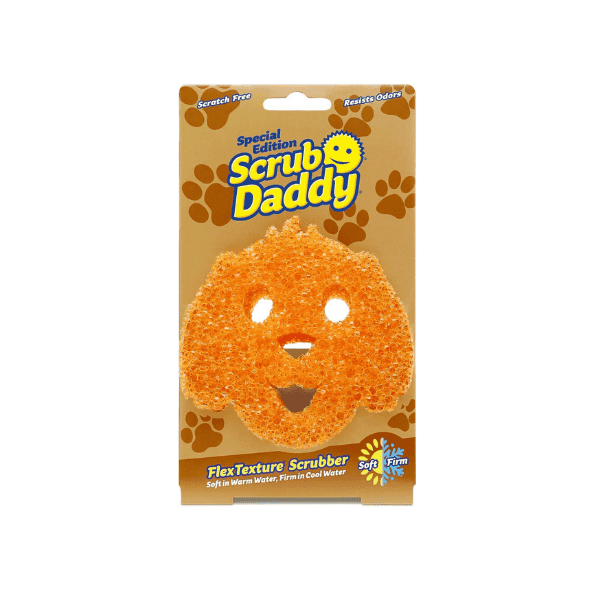 Scrub Daddy Dog Shape sponge tough on stains