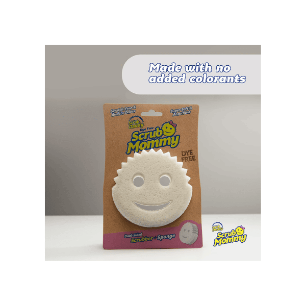 Scrub Mommy Dual-Sided Scrubber & Sponge by Scrub daddy Dye-Free