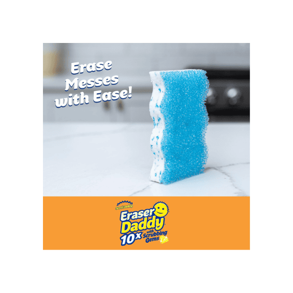 Scrub Daddy with Scrubbing Gems Eraser Daddy 10x pack of 2