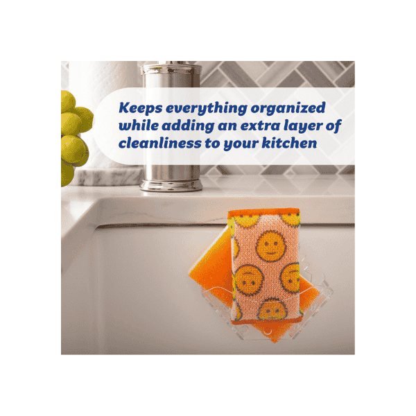 Scrub Daddy Sponge Caddy Sink Holder with Dual Suction Cups