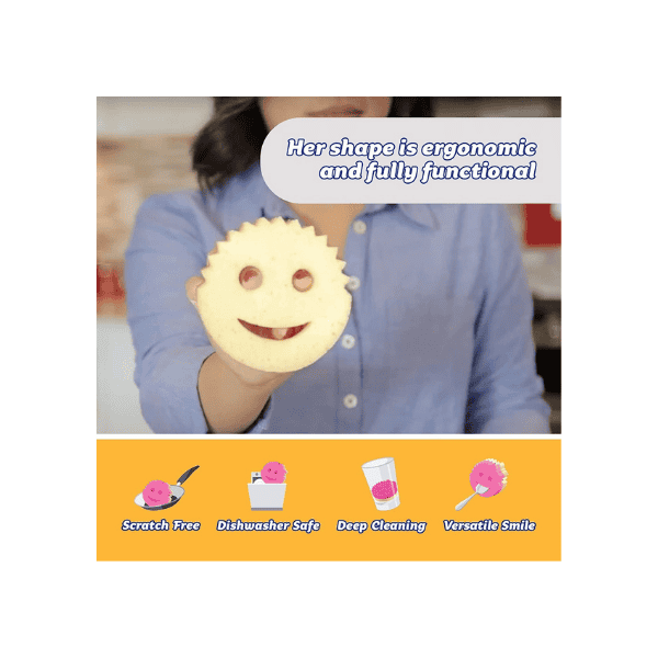 Scrub Mommy Multipurpose Sponge and Scrubber for All Surfaces