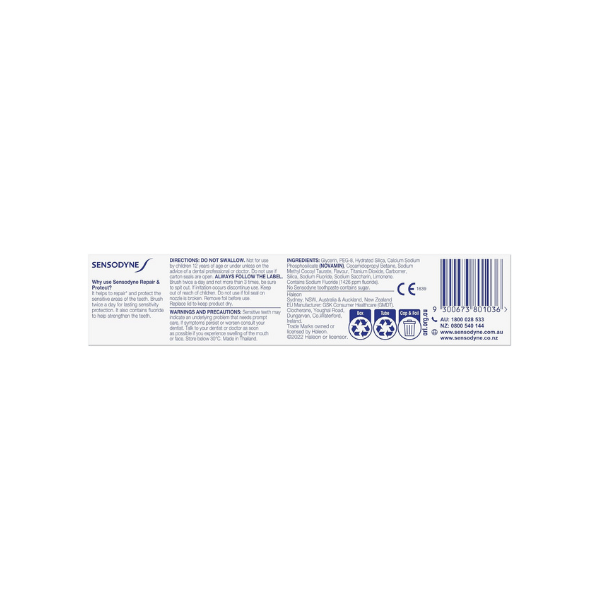 Sensodyne Repair & Protect Toothpaste 100g Tube