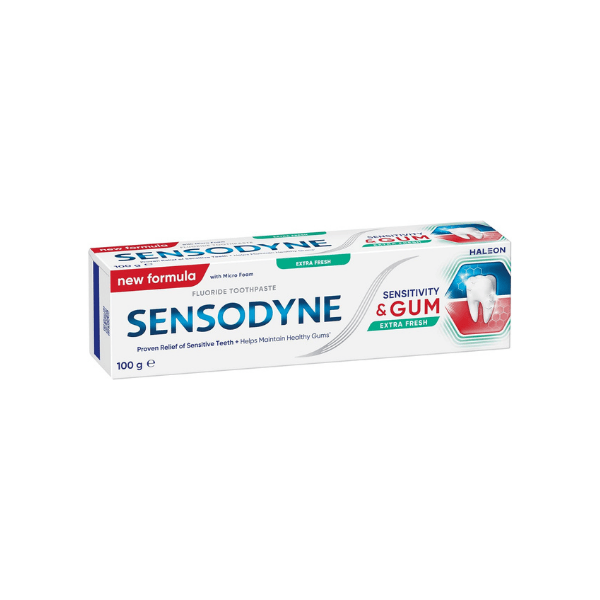 Sensodyne Extra Fresh Toothpaste for Sensitivity and Gum Care 100g