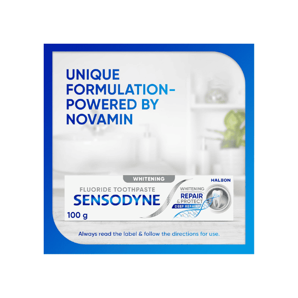 Sensodyne Repair and Protect Toothpaste for Sensitive Teeth Cavity Prevention and Whitening 100g