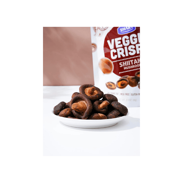 Shary Shiitake Mushroom Crisps 68g – Healthy Vegan Gluten-Free Snack with No Added Sugar