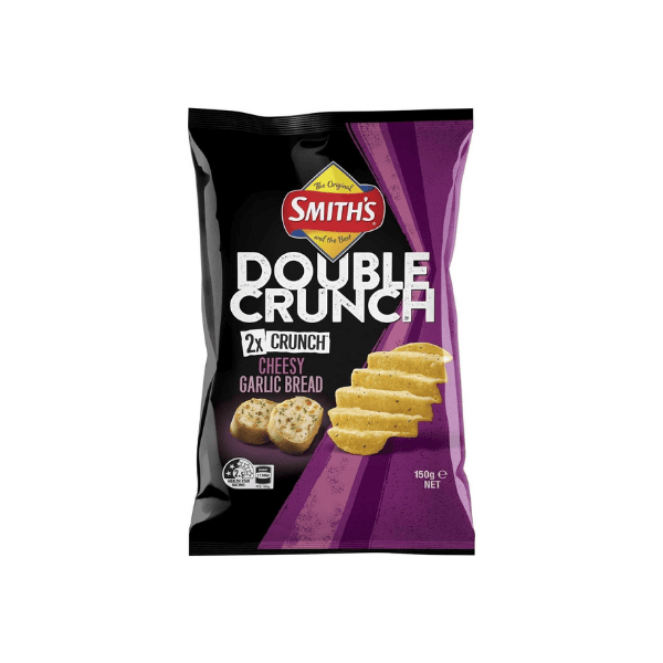 Smith's Double Crunch Cheesy Garlic Bread Potato Chips A Snack Worth Craving