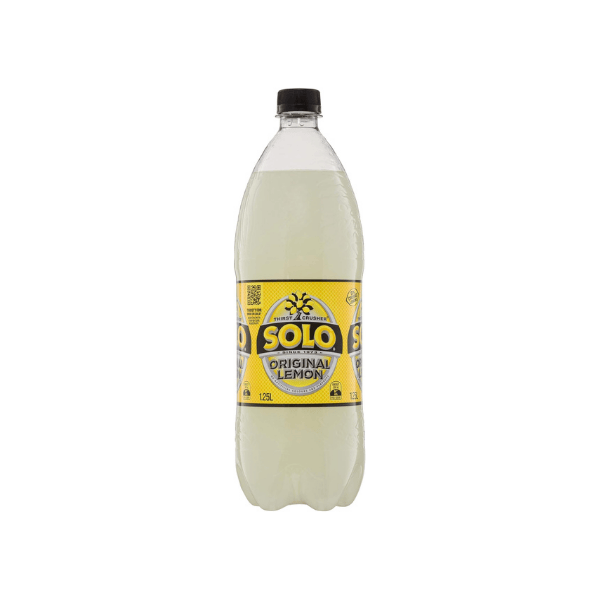 Solo Lemon Soft Drink 12 x 1.25L Bold & Refreshing Lemon Flavor