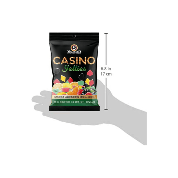 Sugarless Confectioney Casino Fruit Jellies Asset 70 g Taste the Fun