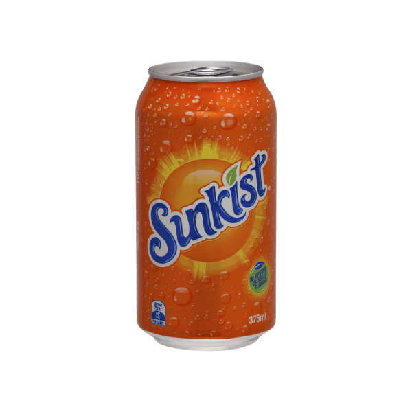 Sunkist Orange Soft Drink Multipack (30 x 375 mL)