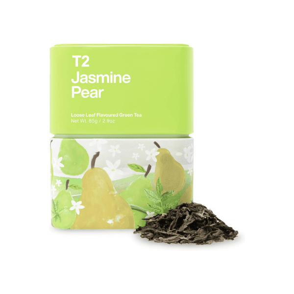 T2 Jasmine Pear 85g Loose Leaf Green Tea with Jasmine & Pear in T2 Icon Tin