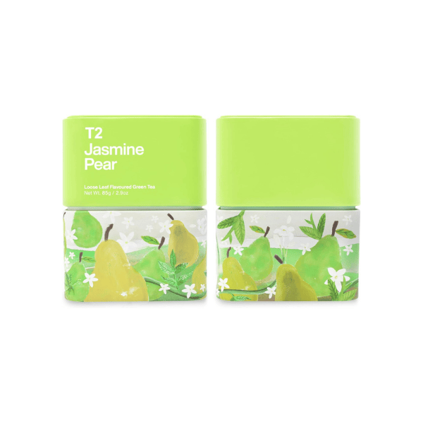 T2 Jasmine Pear 85g Loose Leaf Green Tea with Jasmine & Pear in T2 Icon Tin