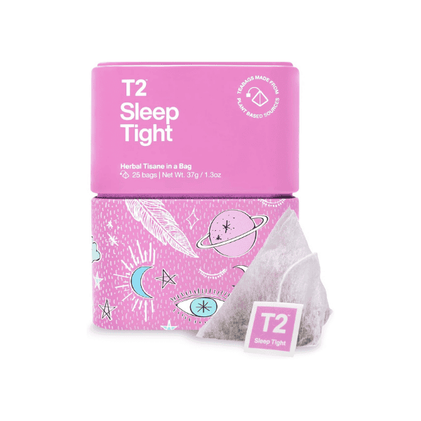 T2 Sleep Tight Herbal Tisane 25 Teabags in T2 Icon Tin for Relaxation & Restful Nights