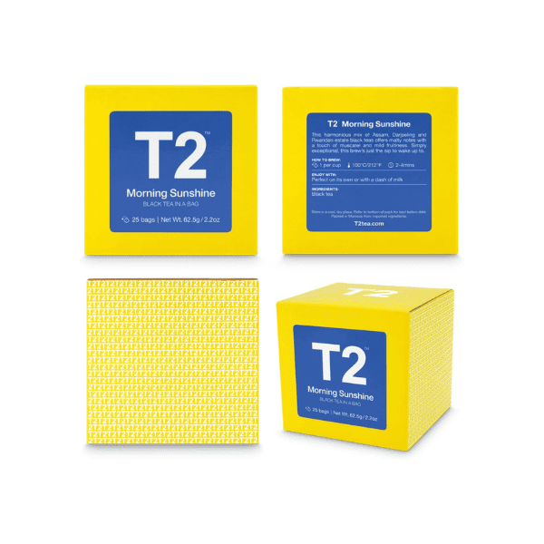 T2 Morning Sunshine Tea 25 Tea Bags for an Energizing Start to Your Day