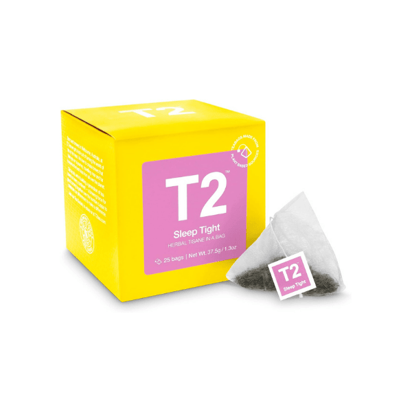 T2 Tea Sleep Tight Herbal Tea  25 Bags in Box for a Calming Sleep-Inducing Brew