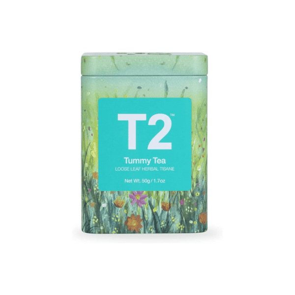 T2 Tea Tummy Tea 50g Loose Leaf Herbal Tea in Limited Edition 2020 Icon Tin