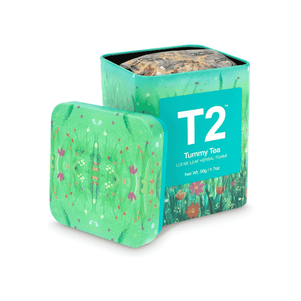 T2 Tea Tummy Tea 50g Loose Leaf Herbal Tea in Limited Edition 2020 Icon Tin