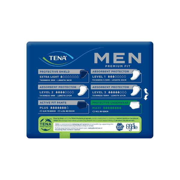 TENA MEN Protective Underwear Maxi 8 Pack Heavy Incontinence Protection with Premium Comfort