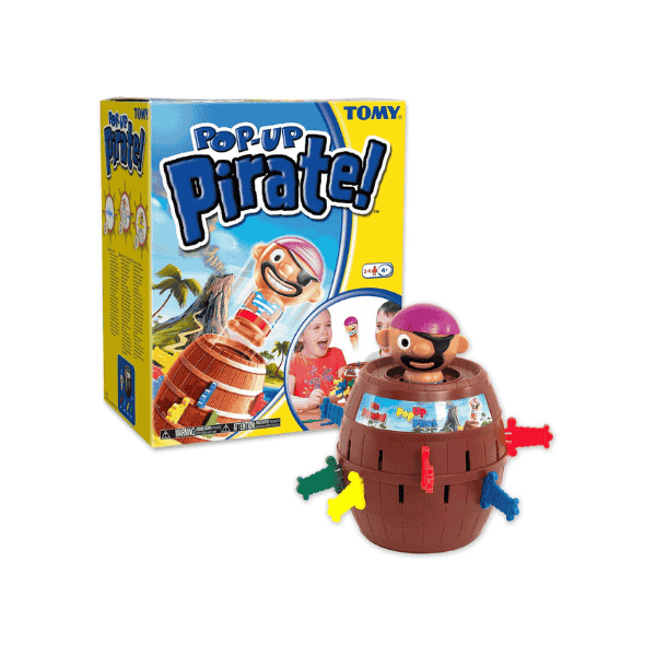 TOMY Action Game T7028 Pop Up Pirate 10.8 Inches Brown