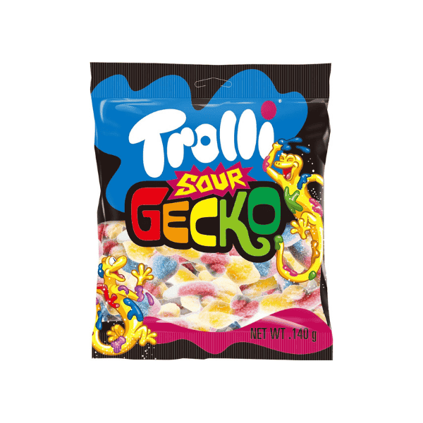 TROLLI Sour Gecko 140G Perfect for Sour Candy Lovers