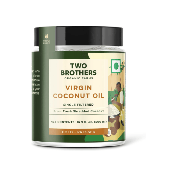 Two Brothers Organic Extra Virgin Coconut Oil 500ml – Cold Pressed & All-Purpose