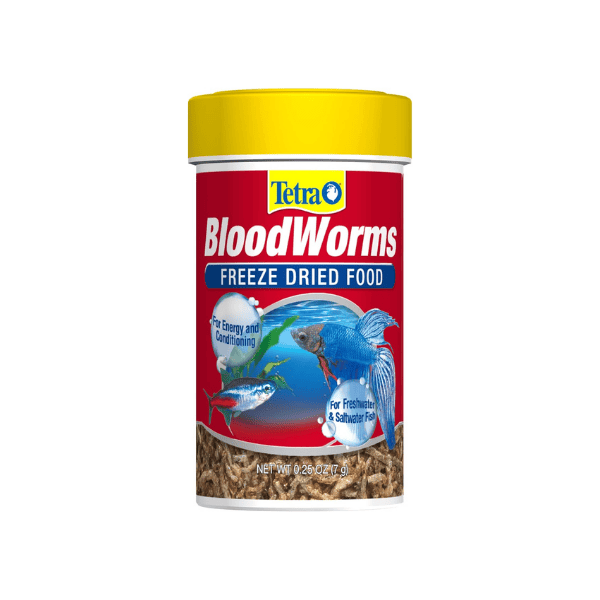 Tetra Bloodworms Freeze-Dried 7g The Perfect Natural Snack for Tropical Fish Bettas & More