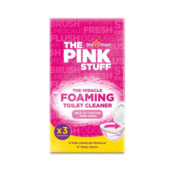 The Pink Stuff 3-Pack Miracle Foaming Toilet Cleaner Bathroom Freshness