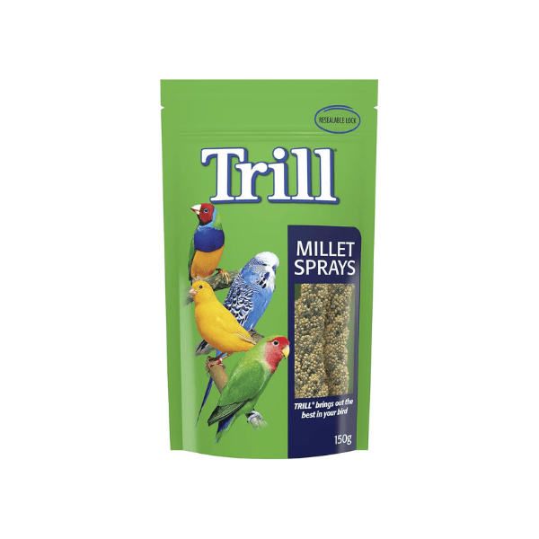 Trill Millet Spray for Birds 150g Nutritious Bird Treat for Stress Relief and Nibbling Exercise