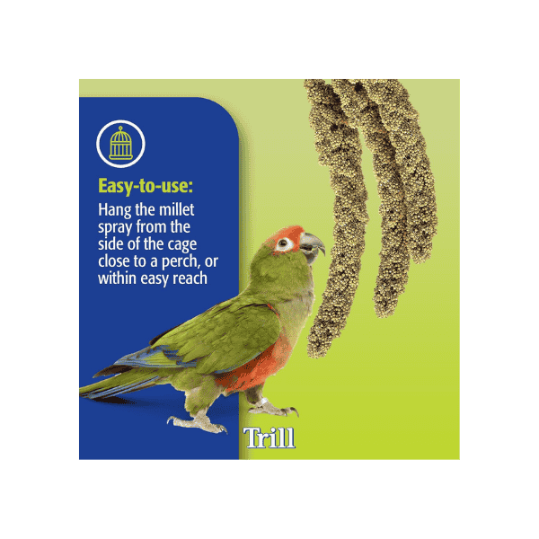 Trill Millet Spray for Birds 150g Nutritious Bird Treat for Stress Relief and Nibbling Exercise