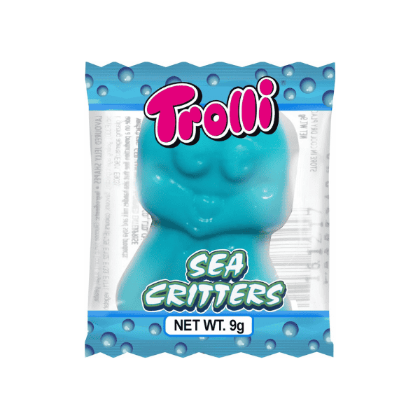 Trolli Sea Critters 60 Count Pack of 9g Delicious Mixed-Fruit Gummies