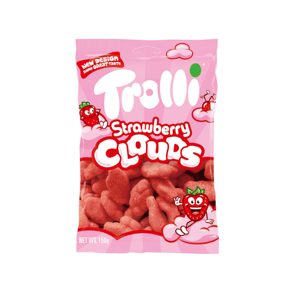 Trolli Strawberry Clouds Candy 150g A Treat to Cherish Pack of 1