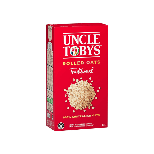 UNCLE TOBYS Oats Traditional 1kg for Delicious Homemade Oatmeal 1kg