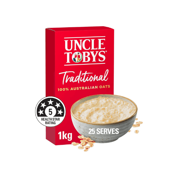 UNCLE TOBYS Oats Traditional 1kg for Delicious Homemade Oatmeal 1kg