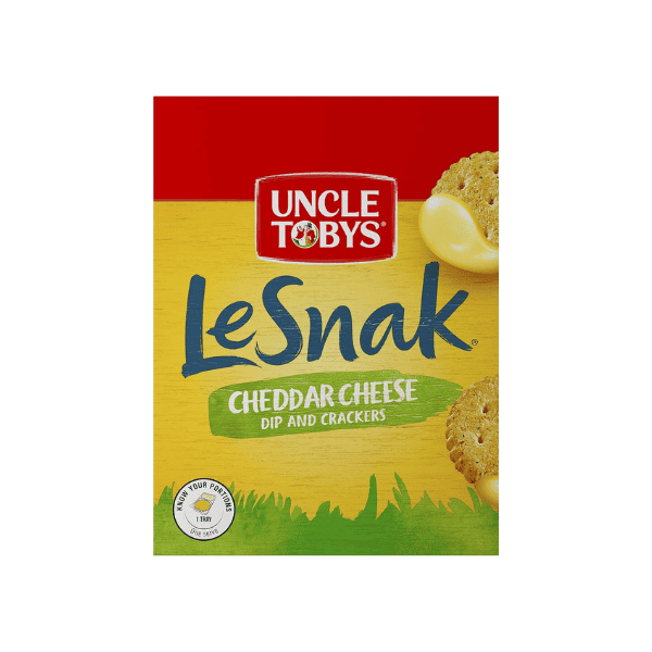 Uncle Tobys Le Snak Cheddar Cheese Snack Bars Cheesy Flavor in Every Bite 264 g 12-Pack