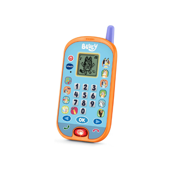 VTech Bluey Interactive Ring Ring Phone Model 554603 Colorful Design