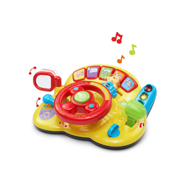 VTech 166600 Turn and Learn Driver Interactive Educational Toy for Role Play Yellow