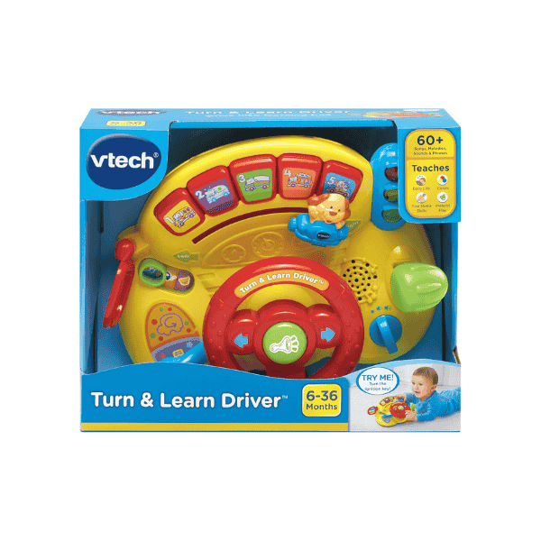 VTech 166600 Turn and Learn Driver Interactive Educational Toy for Role Play Yellow