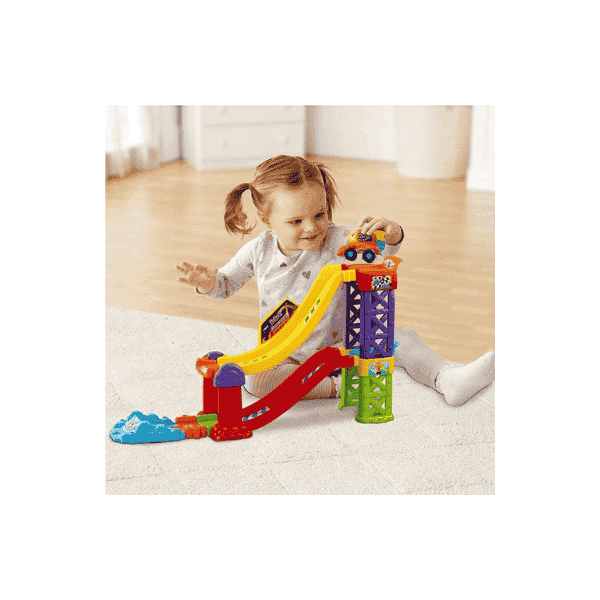 VTech 527503 Toot Toot Drivers 3 in 1 Raceway  Colorful Interactive Race Track Set for Kids