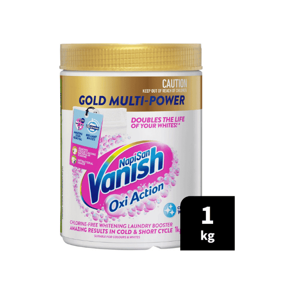 Vanish Napisan Gold Multi Power 1kg The Best Stain Remover for Bright Clean Laundry