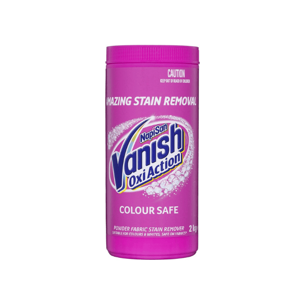 Vanish Napisan OxiAction 2kg Powder Tough on Stains Gentle on Fabrics