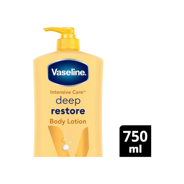 Vaseline 750ml Deep Restore Body Lotion Intensive Moisturization for Dry Skin Relief