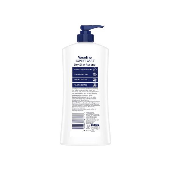 Vaseline Expert Care Body Lotion 550ml Advanced Strength for Long-Lasting Dry Skin Relief