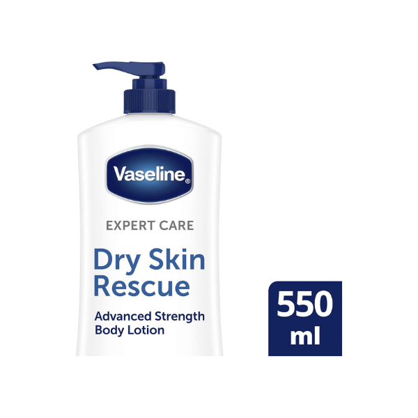 Vaseline Expert Care Body Lotion 550ml Advanced Strength for Long-Lasting Dry Skin Relief