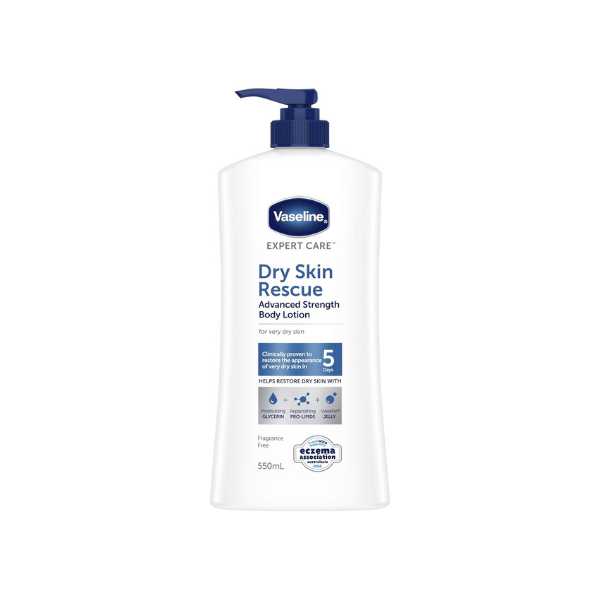 Vaseline Expert Care Body Lotion 550ml Advanced Strength for Long-Lasting Dry Skin Relief