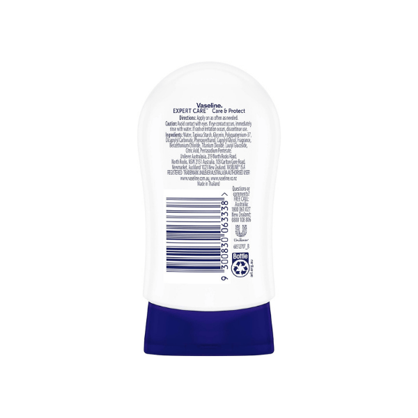 Vaseline Hand Cream Care & Protect 85ml Hydrates & Protects with Sanitising Action